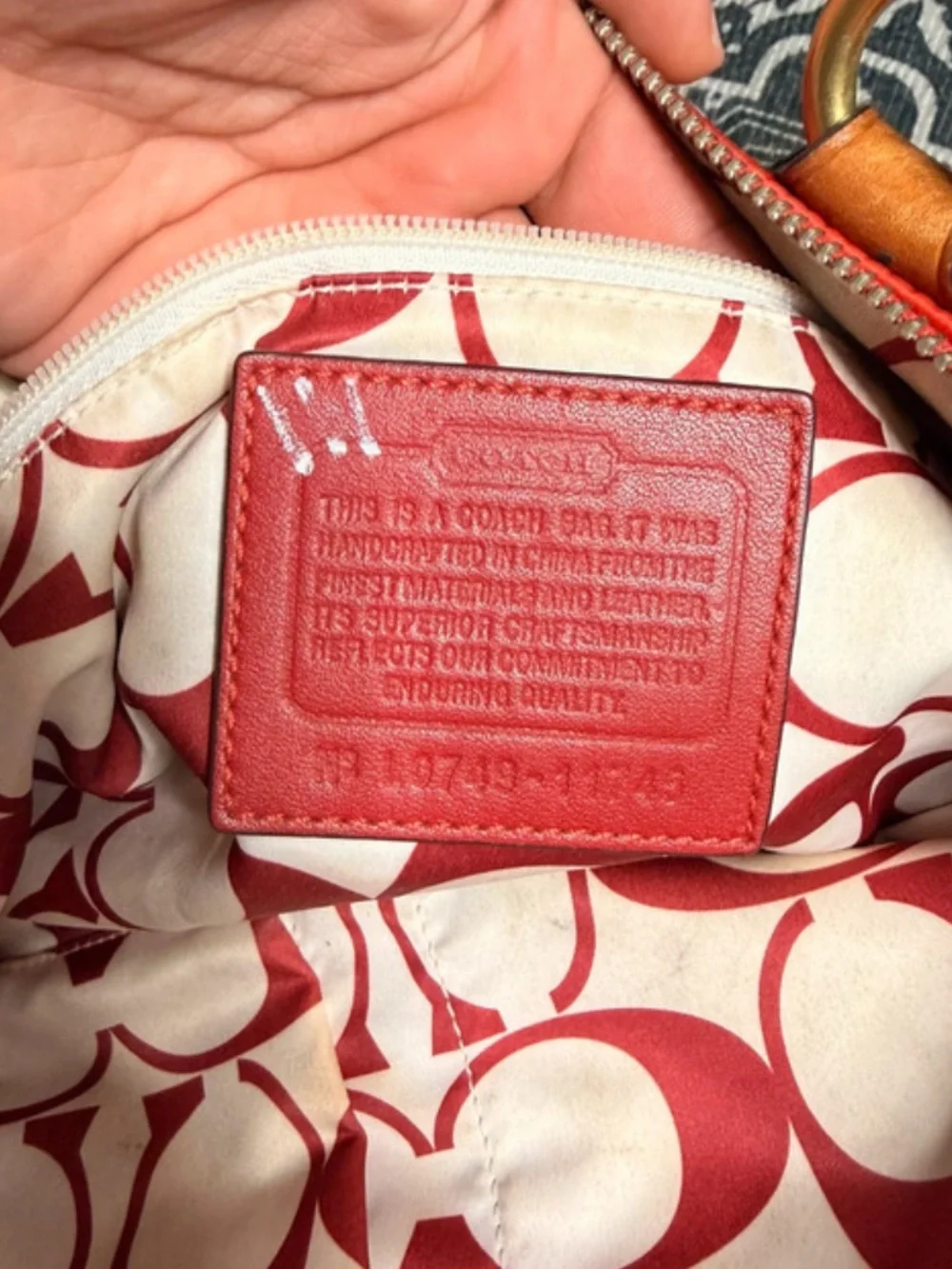 Coach bold red